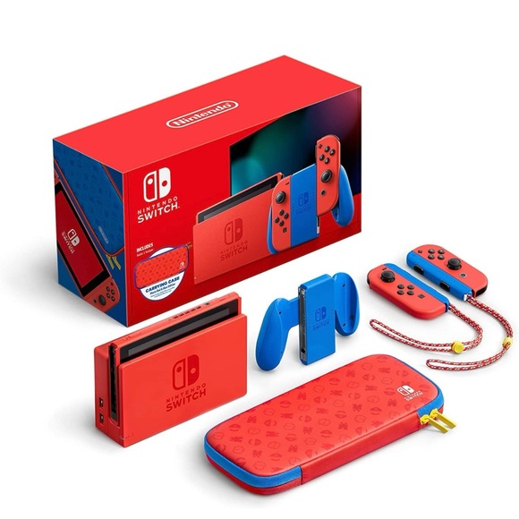 Rare Mario edition Nintendo switch bundle - Picture 8 of 9